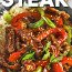 Grünes Pfeffersteak
