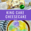 Mardi Gras Käsekuchen