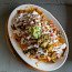 Schweinefleisch-Nachos
